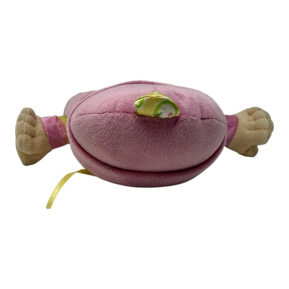 Fisher Price Babys 1st Doll Plush Stuffed Toy Sewn Eyes Rattle Pink Green Toy - Picture 7 of 8